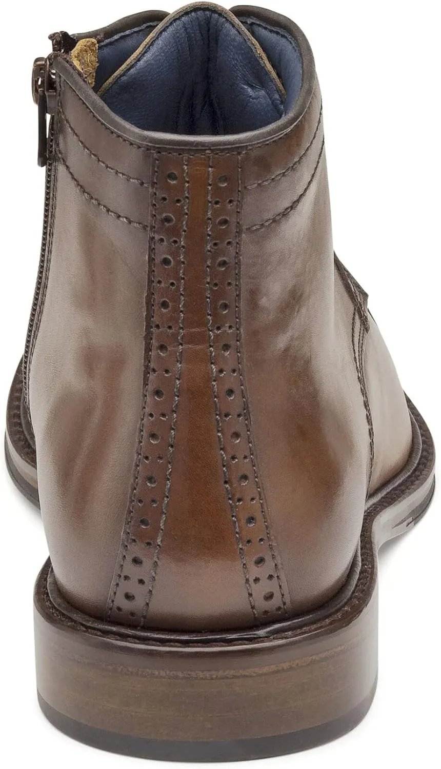 Johnston & Murphy Men’s XC Flex Raleigh Cap Toe Zip Boot | Full-Grain Leather | Cushioned Footbed | Leather/Rubber Sole