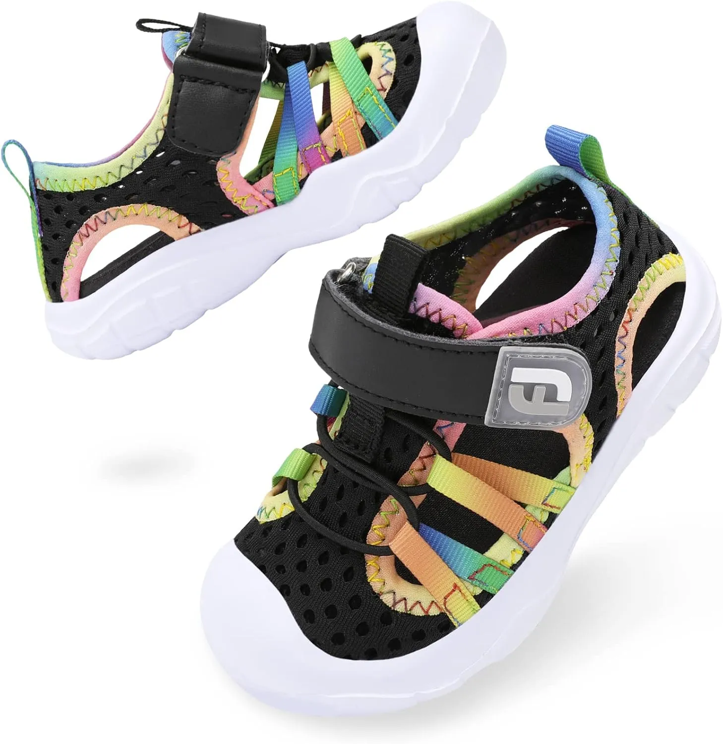 JOINFREE Toddler Boys Girls Water Shoes Breathable Qucik Dry Sport Beach Sandals Lightweight Barefoot Flexible
