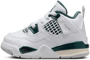 Jordan Toddler's 4 Retro White/Oxidized Green-White (BQ7670 103) - Size 2c