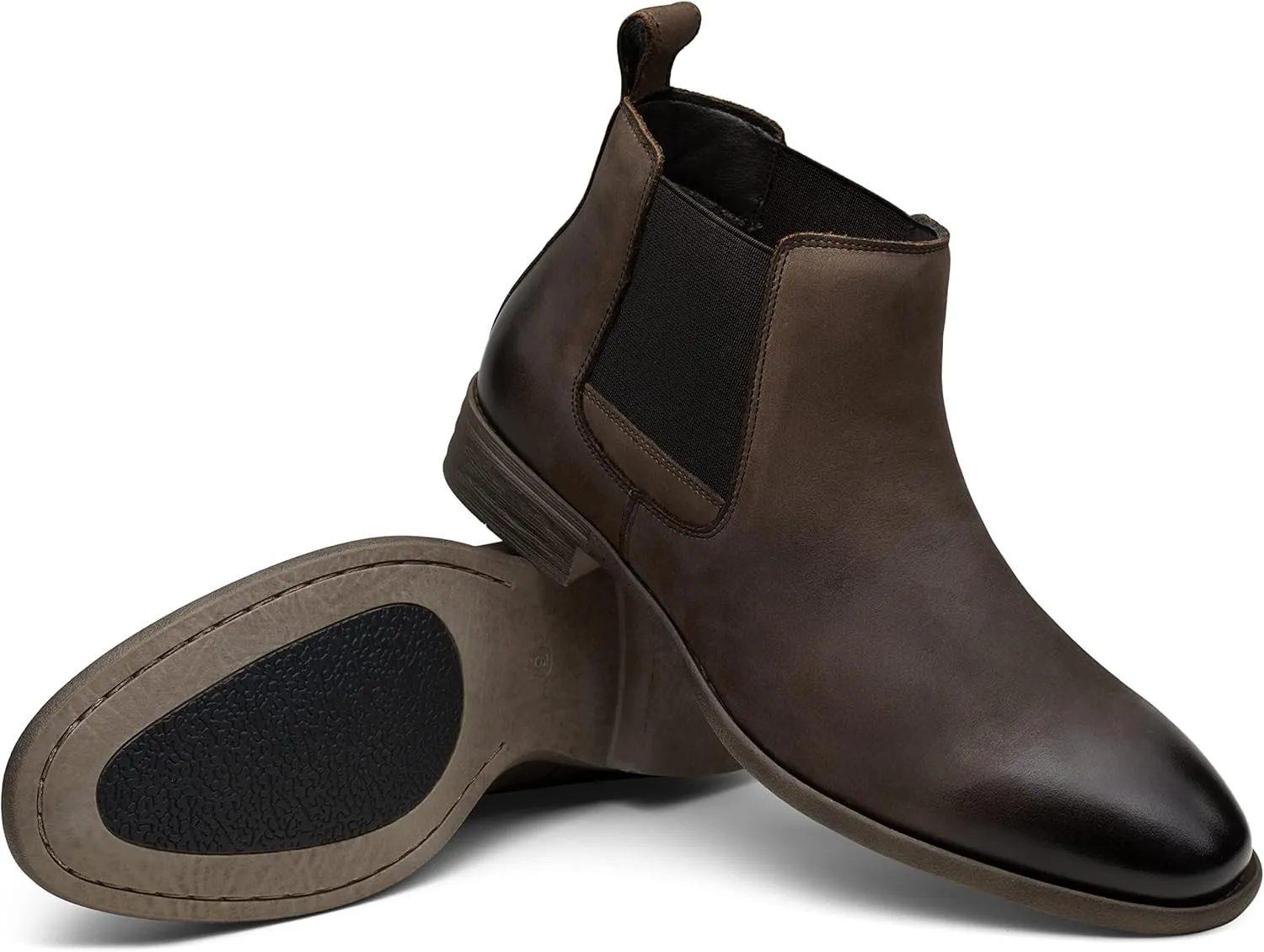 Jousen Men's Chelsea Boots Lightweight Casual Chukka Ankle Boots Classic Elastic Dress Boots For Men