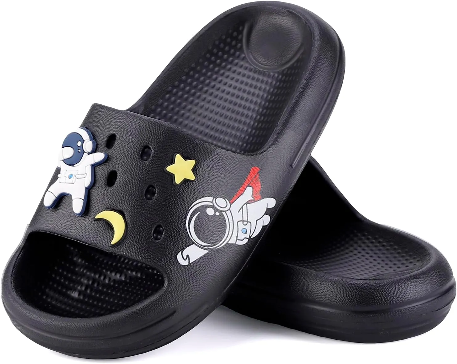 KAKU NANU Kids Slide Sandals EVA Cloud Slippers Open Toe Soft Slides Lightweight Non-slip Unisex Children Cozy Summer Flip Flop Shoes