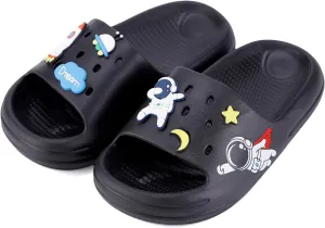 KAKU NANU Kids Slide Sandals EVA Cloud Slippers Open Toe Soft Slides Lightweight Non-slip Unisex Children Cozy Summer Flip Flop Shoes