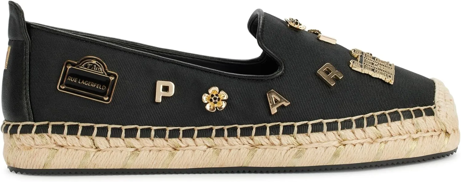 KARL LAGERFELD Women's Cushioned Insole Everyday Michaela Rue Pins Shoe Platform