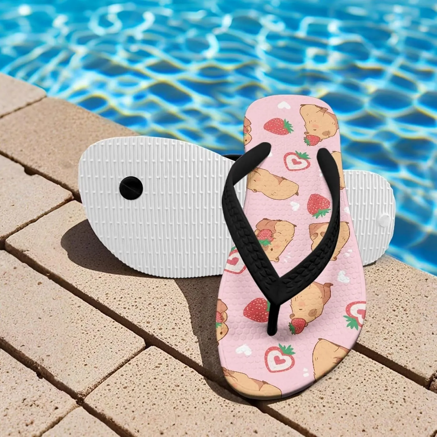 Kid's Flip Flops Non-Slip Girls Boys Slippers Slide Sandals for Home Beach Swim Pool