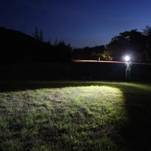 KouRy LED Rechargeable Headlamp,Adjustable Headband，IPX4 Waterproof Headlight Flashlight with 3 Lighting Modes, 1200 Lumen Hard Hat Light with Zoomable Work Light