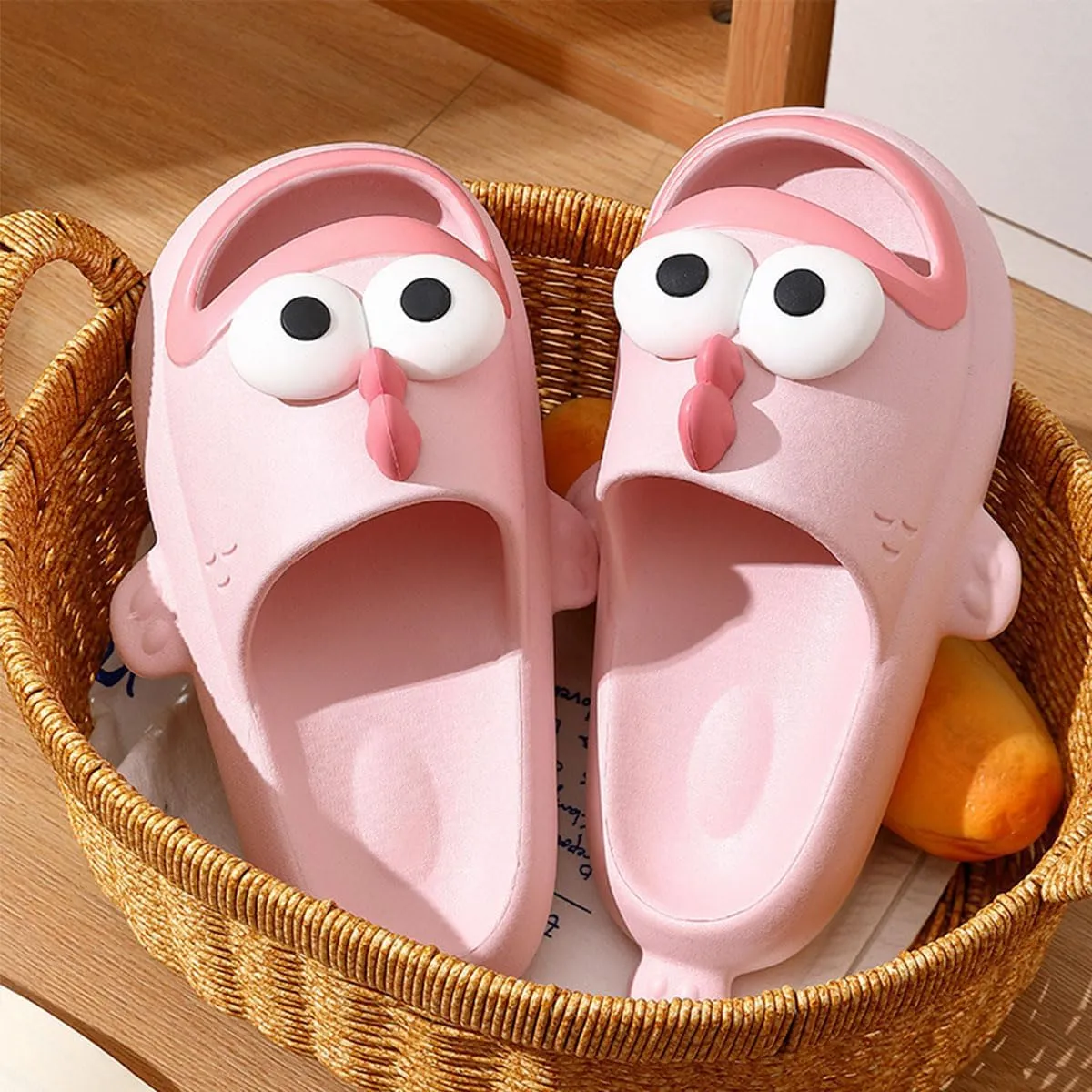 Kvikci Clownfish Cloud Slippers, Tongue Kiss Slipper, Unisex Summer Animal Slides, Bass Sandals, Fish Flip Flops Couple Shoes