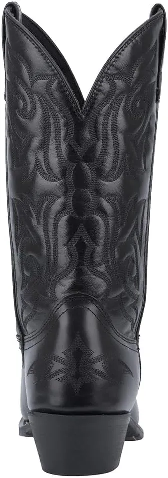 Laredo Mens Hawk Embroidered Snip Toe Casual Boots Mid Calf - Black