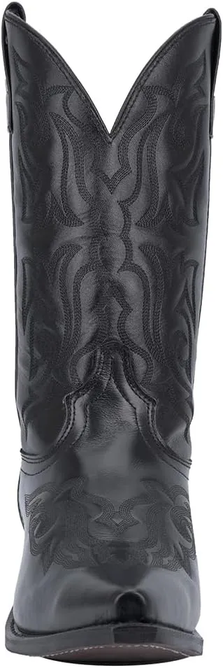 Laredo Mens Hawk Embroidered Snip Toe Casual Boots Mid Calf - Black