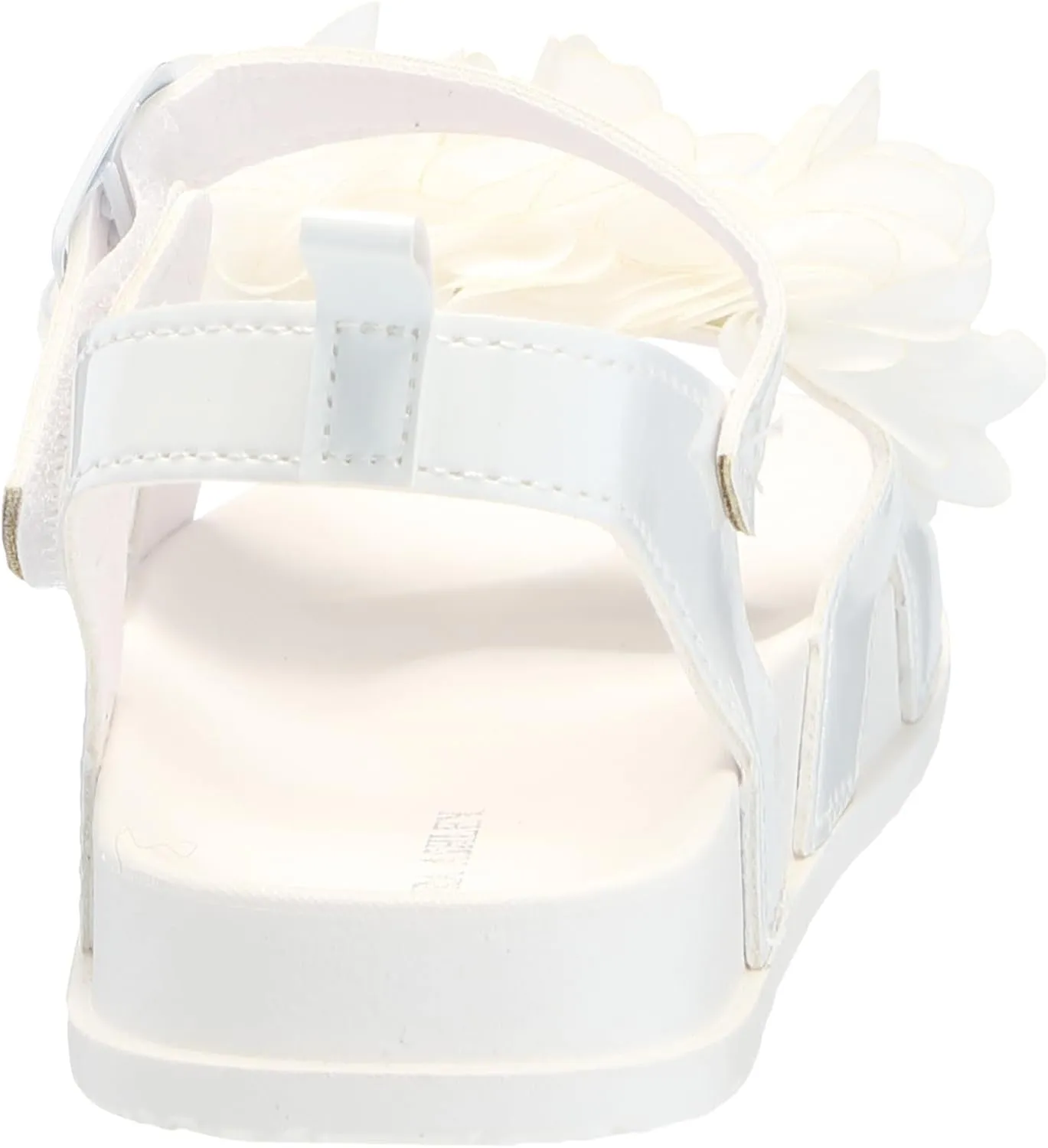 Laura Ashley Girls Sandals - Platform Footbed Sandal with Flower
