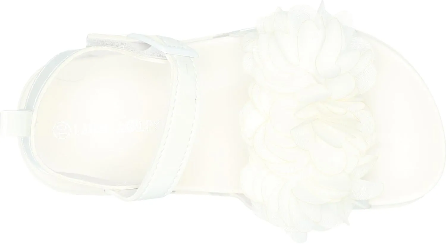 Laura Ashley Girls Sandals - Platform Footbed Sandal with Flower