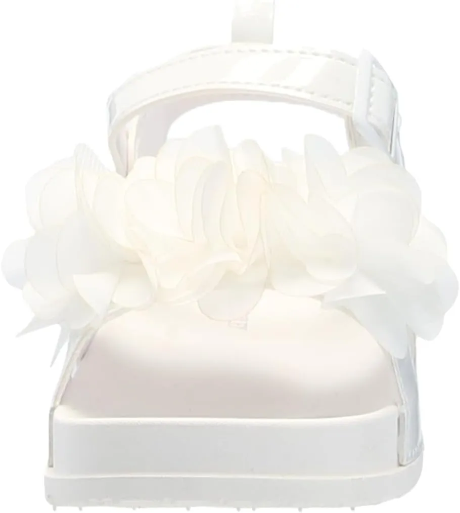 Laura Ashley Girls Sandals - Platform Footbed Sandal with Flower