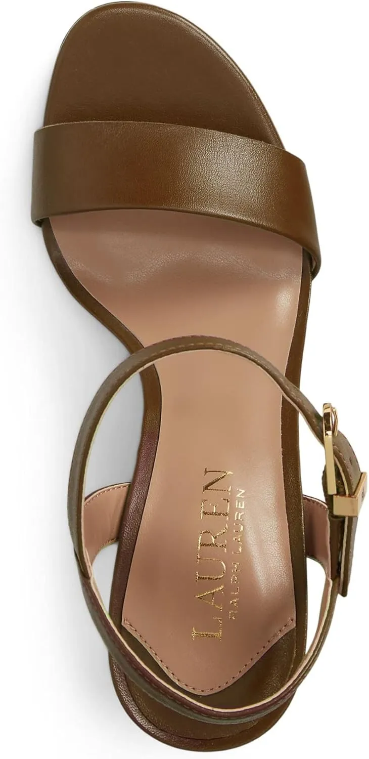 Lauren Ralph Lauren Women's Gwen Nappa Leather Sandal Pump