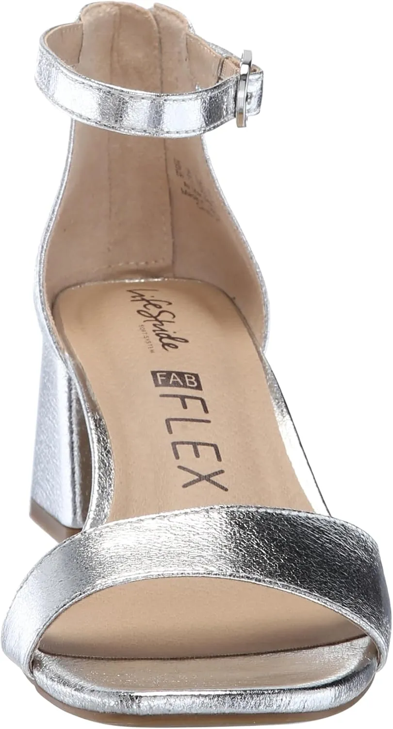 LifeStride Women's Cassidy Ankle Strap Dress Sandals Heeled