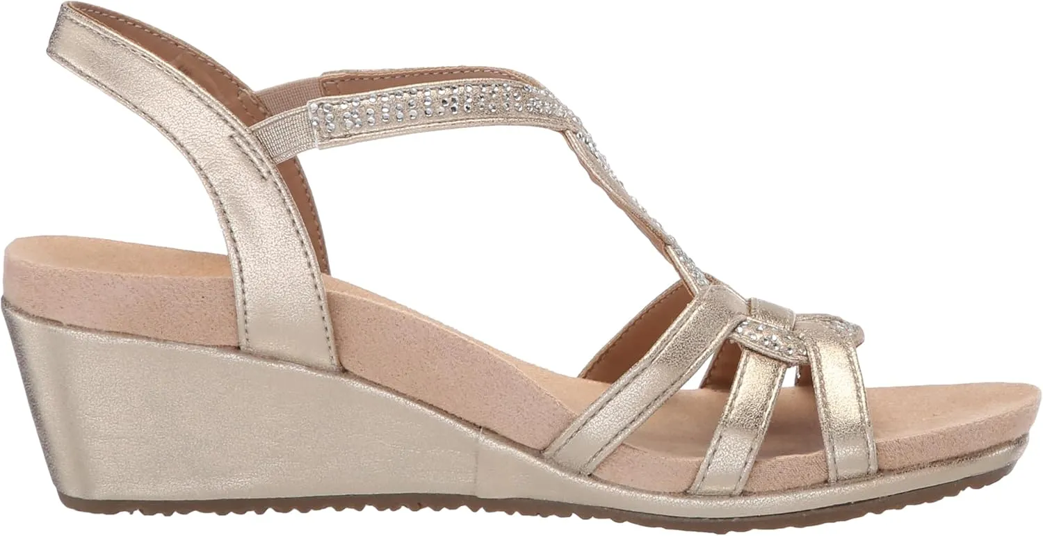 LifeStride Women's Monaco Strappy Wedge Sandals