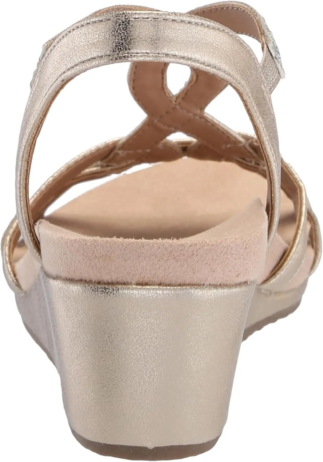 LifeStride Women's Monaco Strappy Wedge Sandals