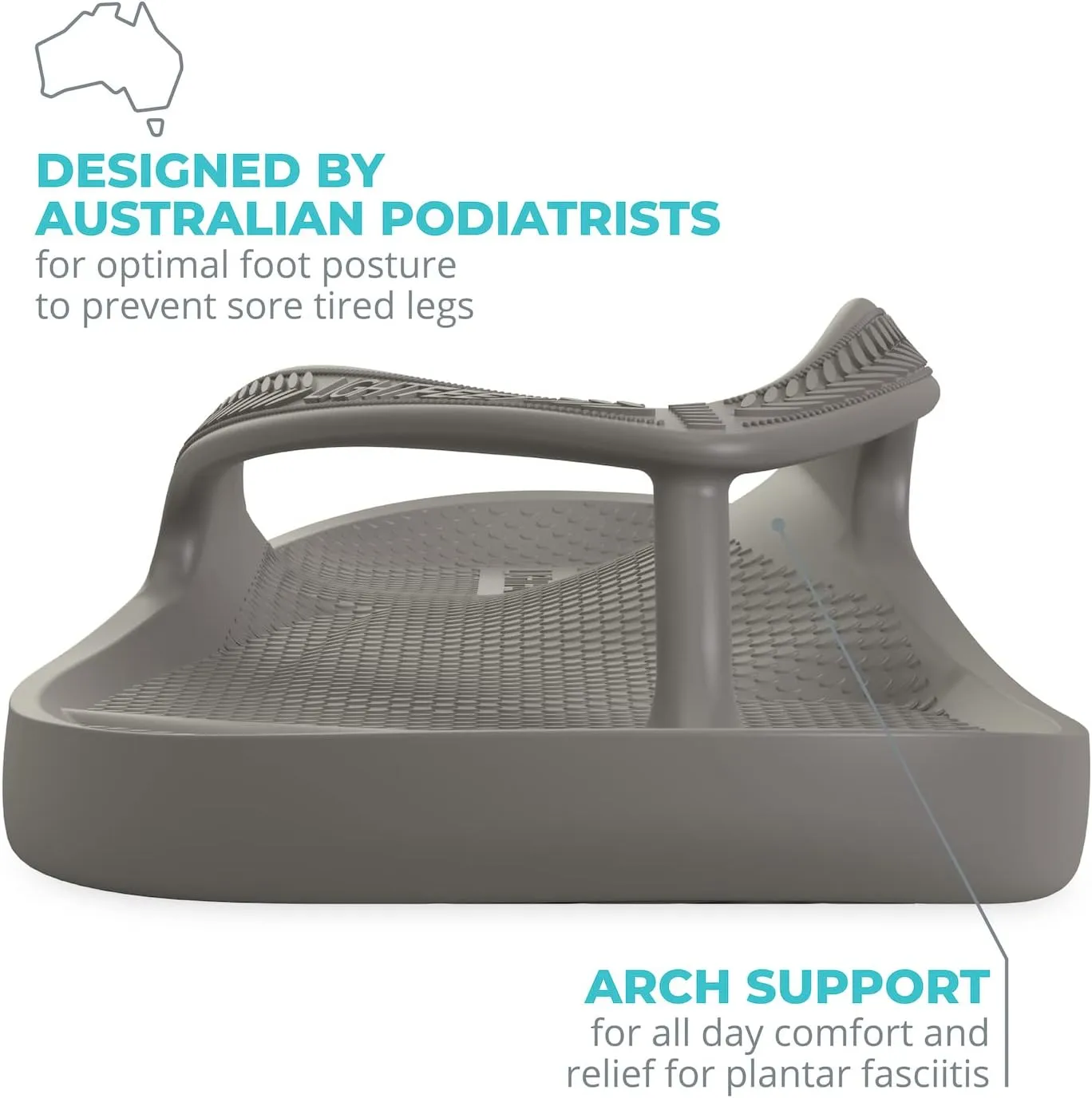 LightFeet Arch Support Flip Flops – Australian Podiatrists Designed FlipFlops for Women & Men Prevent Tired Aching Legs | Unisex Orthotic Plantar Fasciitis Flip Flops Made From Recycled Materials
