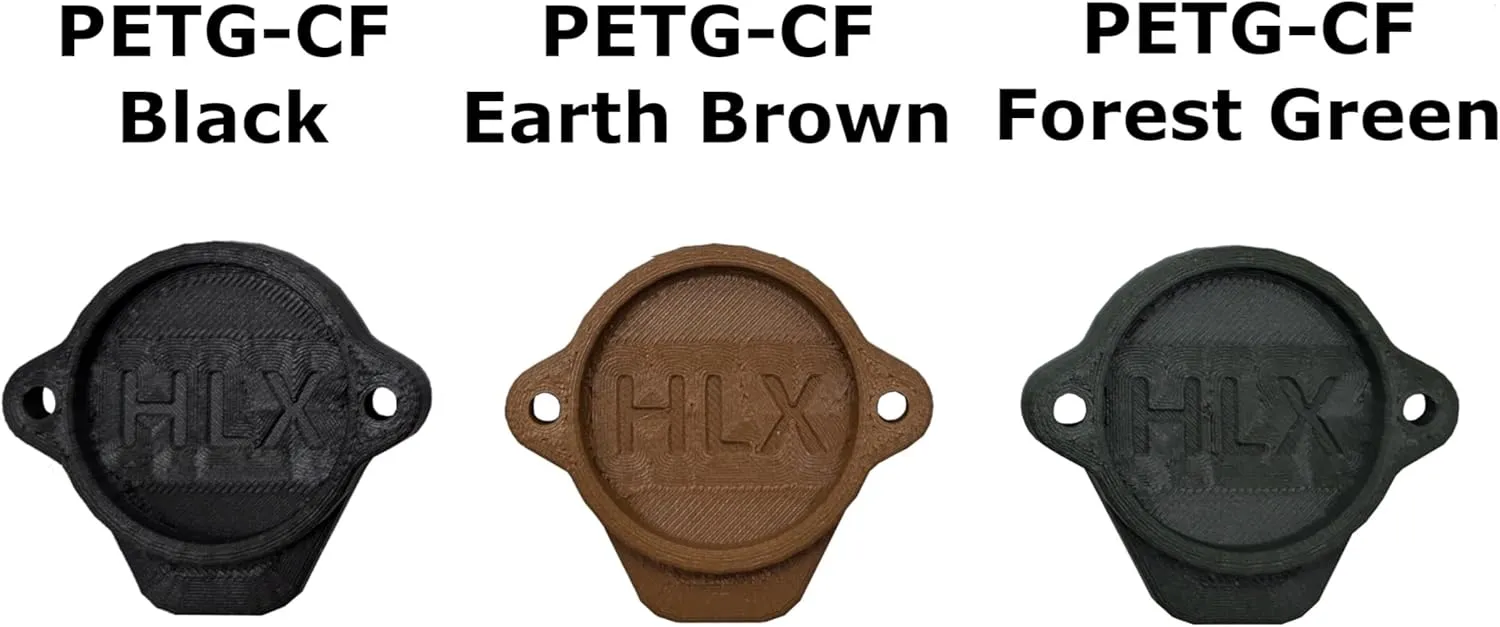 Light/Lens Cover for Weapon Mounted Flashlights Higher-Temp PETG-CF (Black, PDG Dual Fuel Mod.2)