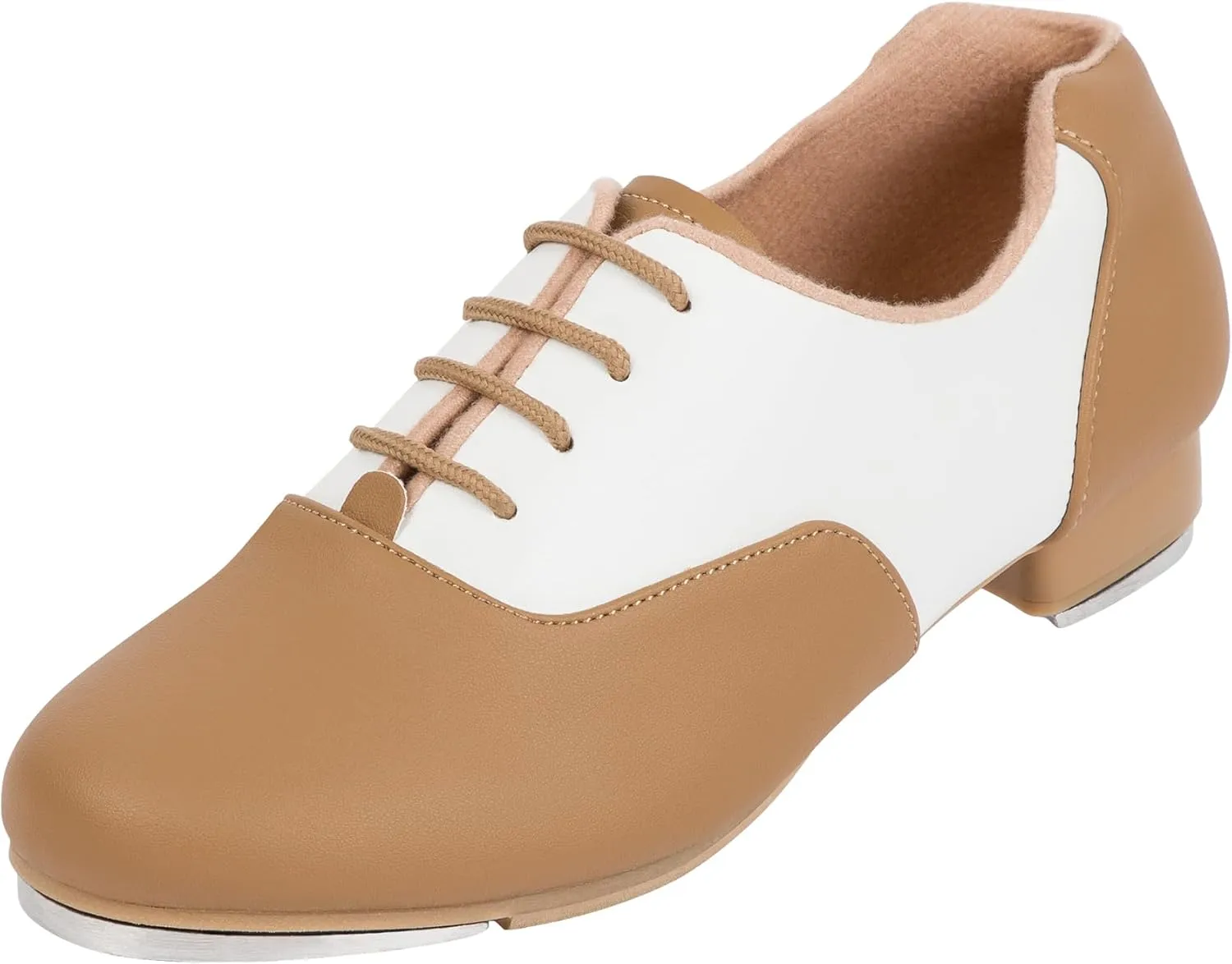 Linodes PU Leather Lace Up Tap Shoe Dance Shoes for Women and Men's Dance Shoes Colorful