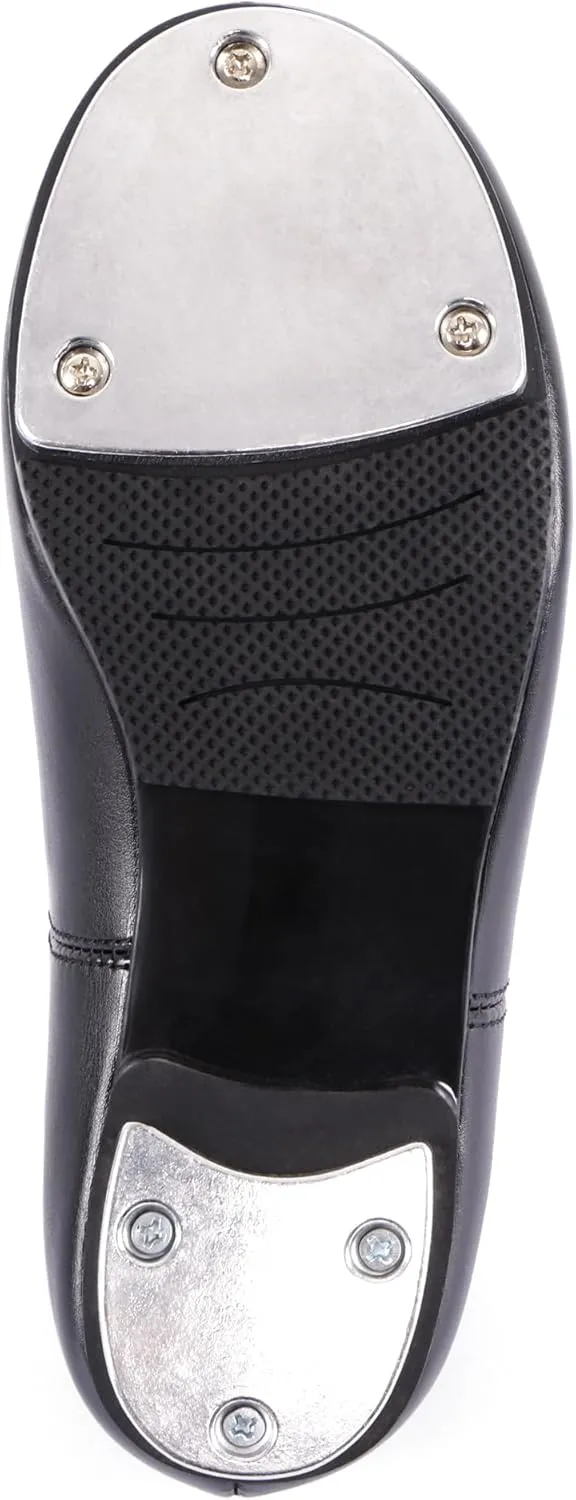 Linodes Unisex-Child Top Elastic Slip on Tap Shoe for Girls and Boys Tap Flat