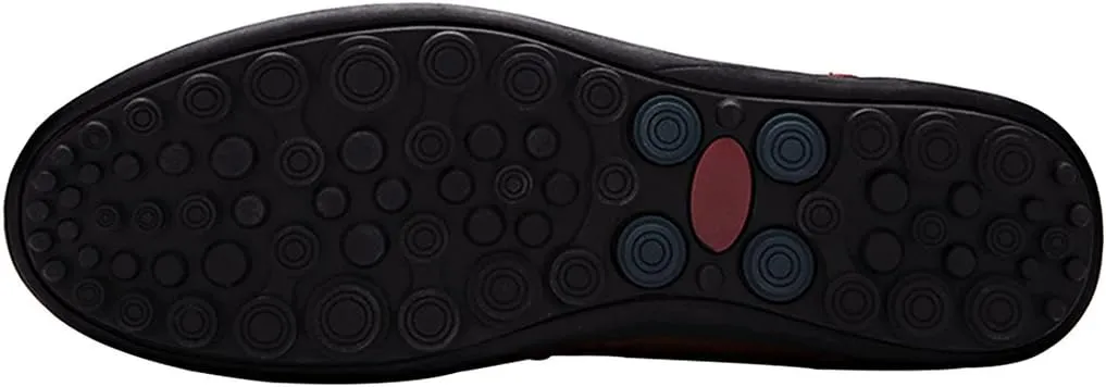 LOUECHY Men's Leather Slip-On Loafer Lightweight Driving Shoes Casual Moccasin Slipper