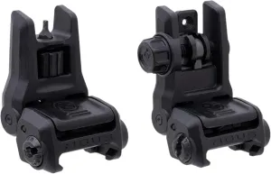 Magpul MBUS 3 Front & Rear Sight Set Fits Picatinny Rail, Black, MAG1166-MAG1167