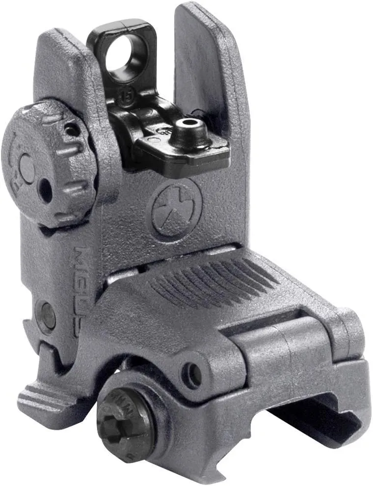 Magpul MBUS Flip-Up Backup Sights, Black, Rear Sight