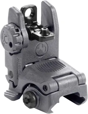 Magpul MBUS Flip-Up Backup Sights, Black, Rear Sight