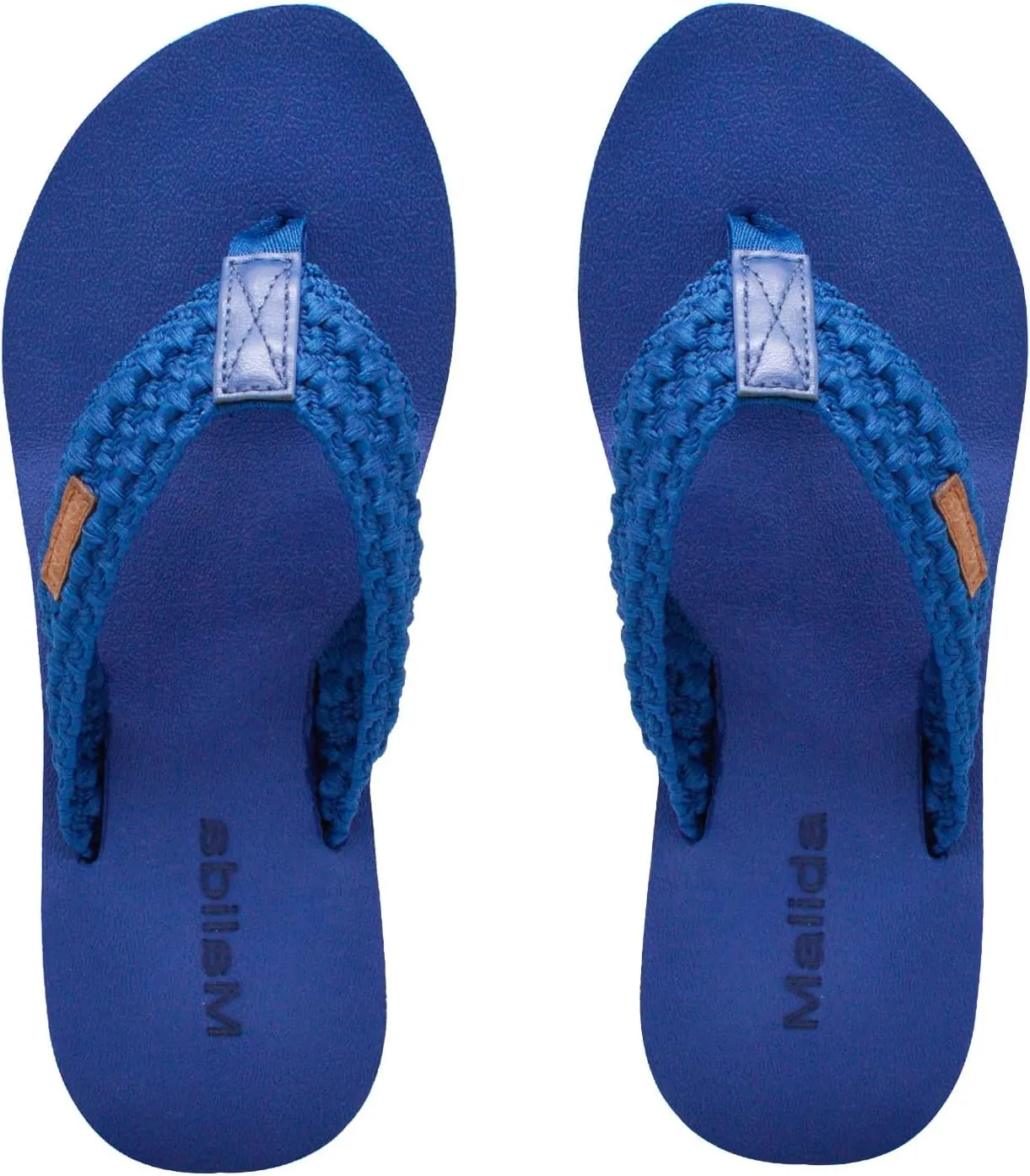 MALIDA Womens Wedge Arch Support Flip Flops Cushion Soft Rubber Midsole Platform Thong Sandals with Rubber Sole
