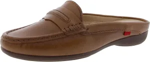 Marc Joseph New York Women's Leather Made in Brazil Luxury Mule Slide with Penny Detail