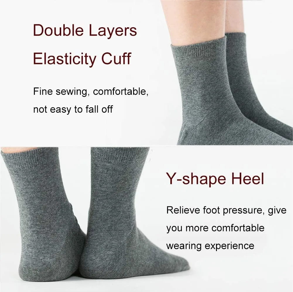Men's Flip Flop Socks Tabi Split Toe Geta Wicking Cotton Pack of 4