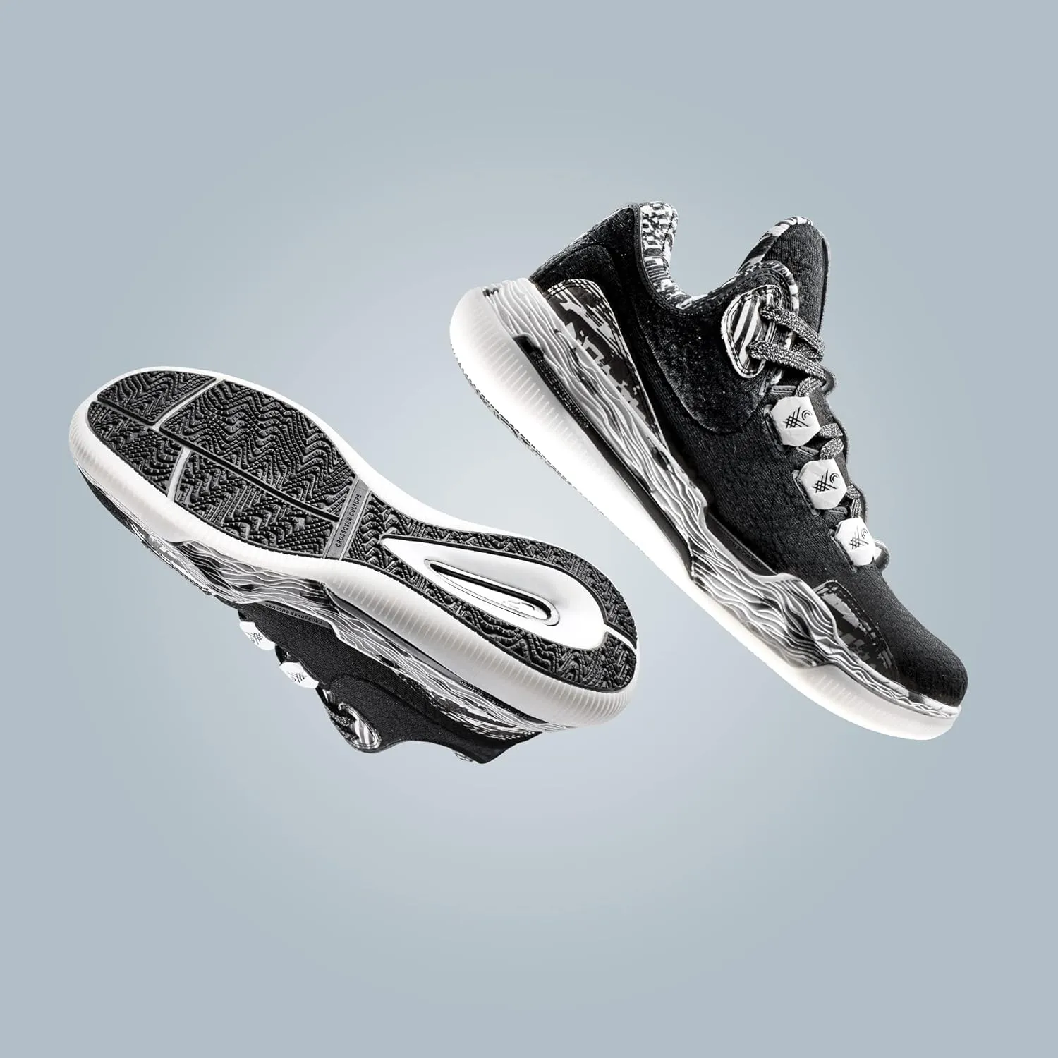 Mens Sniper Basketball Shoes - Flexible Full Grain Leather and Air Mesh Low Top Basketball Shoes for Men