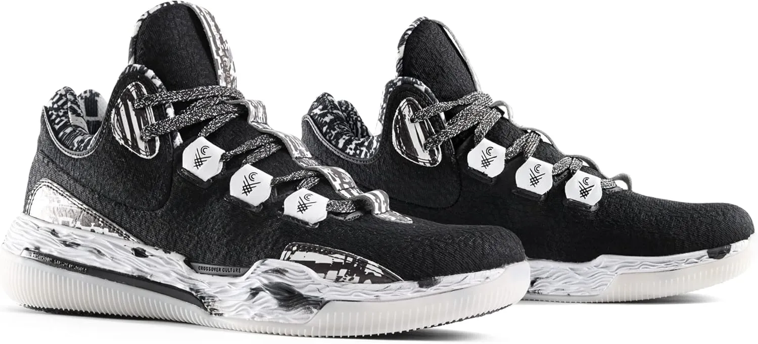 Mens Sniper Basketball Shoes - Flexible Full Grain Leather and Air Mesh Low Top Basketball Shoes for Men