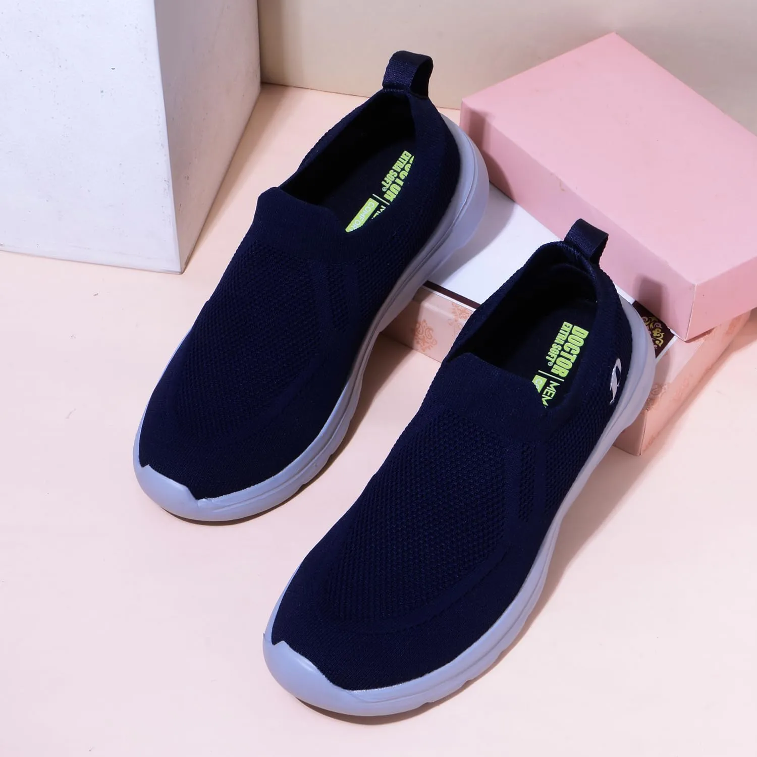 Men's Sports Shoes with Memory Foam Cushioned Insole| Running Walking Gym Training Jogging Athletics| Comfortable & Stylish| Casual & Lightweight|Slipon Sneaker Gent's Boy's ART-2008