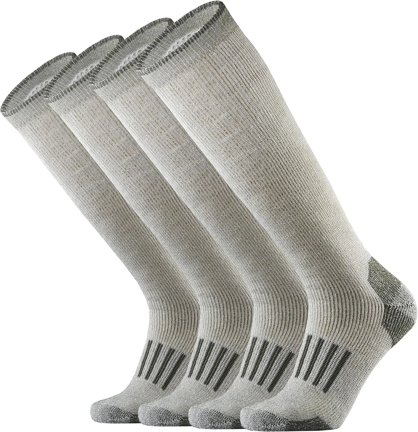 Merino Wool Over the Calf Socks for Men Hiking Hunting Ski Snowboarding Knee High Boot Warm Thick Cold Weather Winter