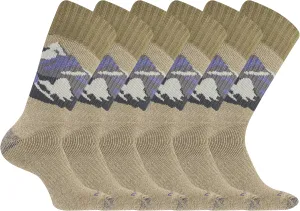 Merrell unisex-adult Brushed Cushion Thermal Crew Socks Cushioned Soft Inner Layer