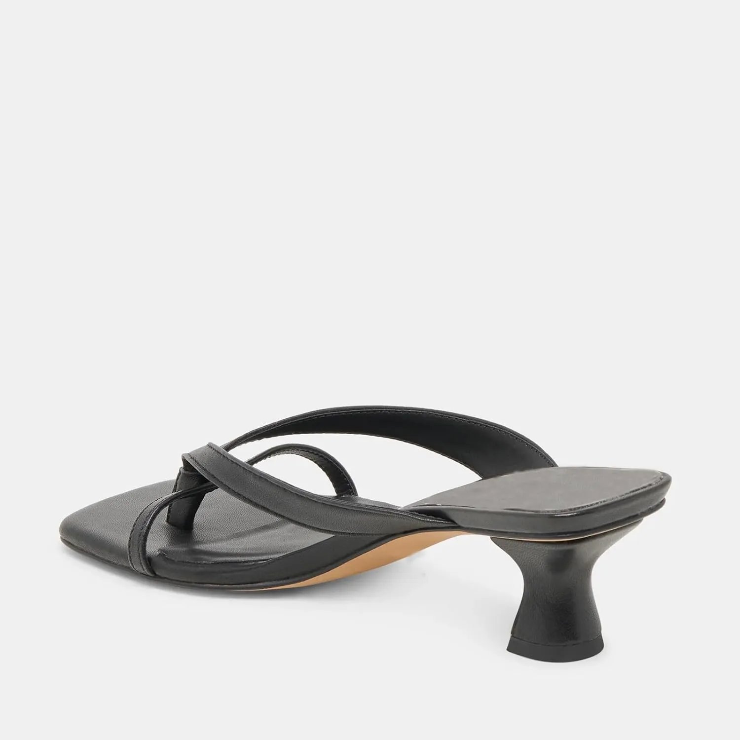 MICIFA Kitten Heel Sandals for Women Low Heels Flip Flop Fashion Strappy Mule Heels Rounded Open Toe Casual Slides Heeled Thong Sandals Women