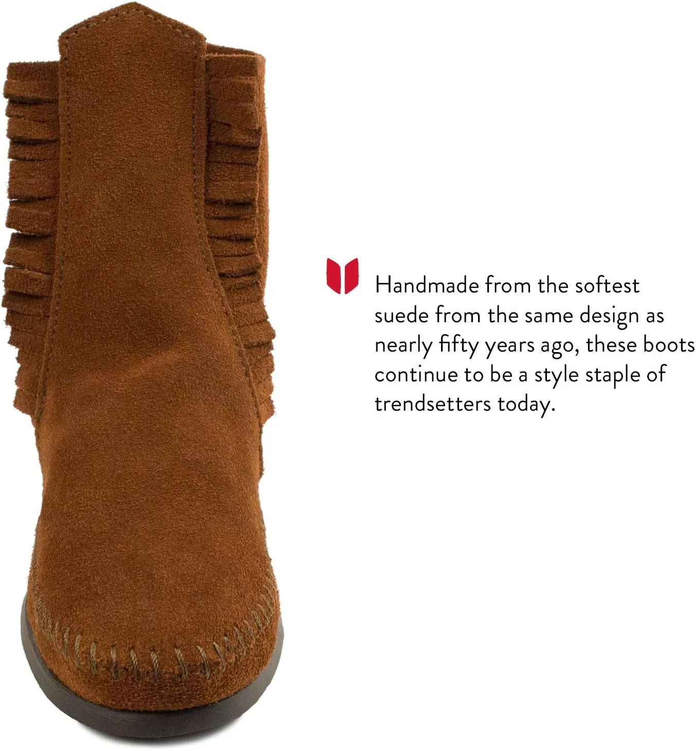 Minnetonka Men's Button Softsole and Hardsole Boot