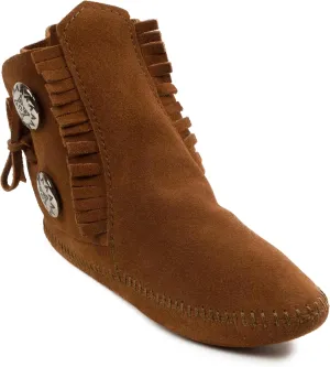 Minnetonka Men's Button Softsole and Hardsole Boot