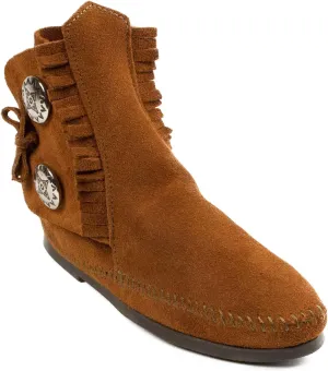 Minnetonka Men's Button Softsole and Hardsole Boot