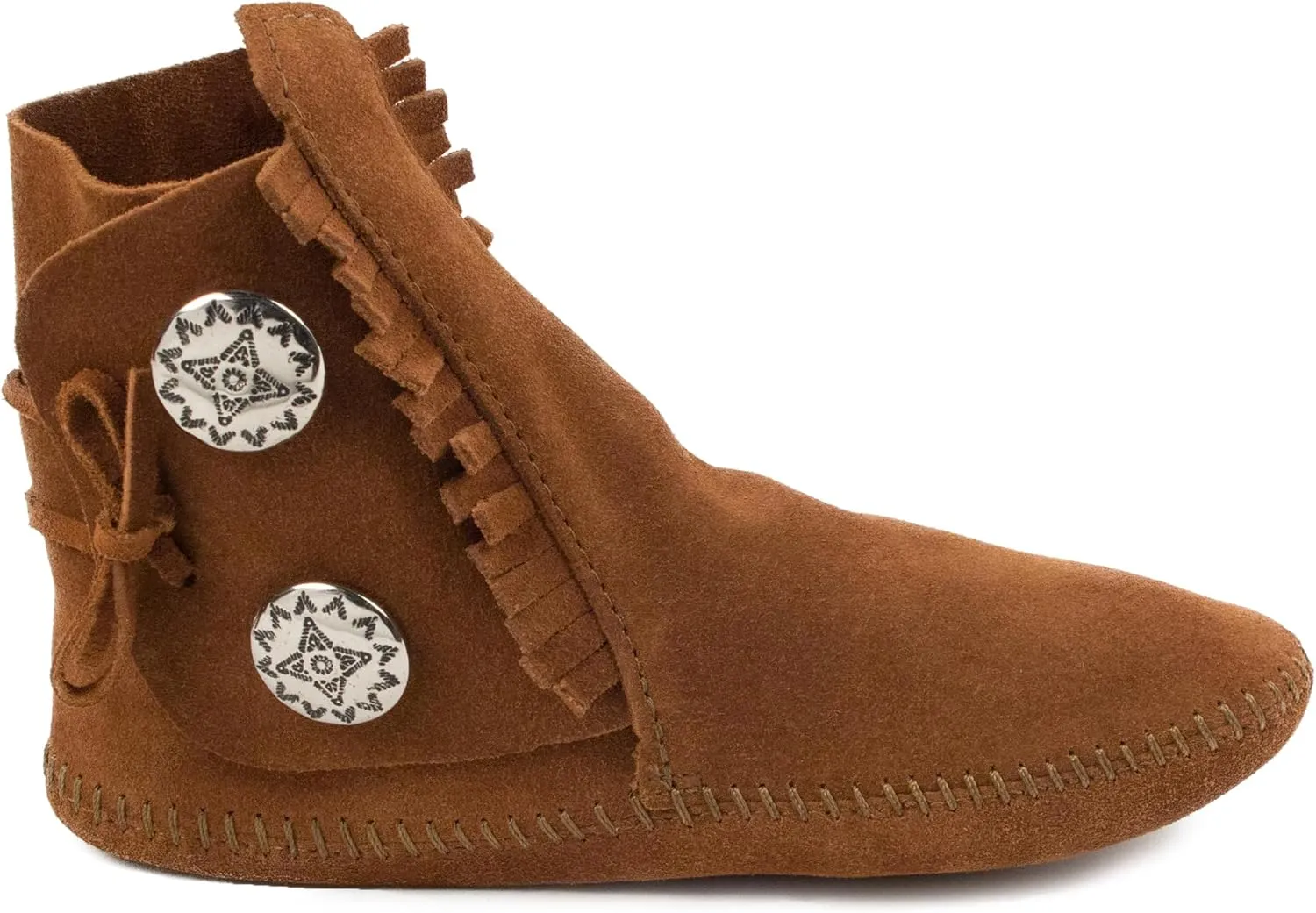Minnetonka Men's Button Softsole and Hardsole Boot