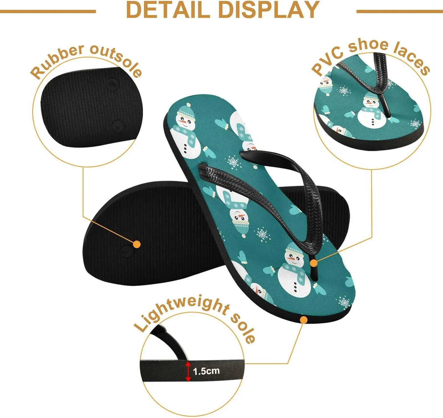 MNSRUU EVA Rubber Flip Flops for Men & Women,Unisex Sandals Soft Cushion Footbed Comfort flip-flops