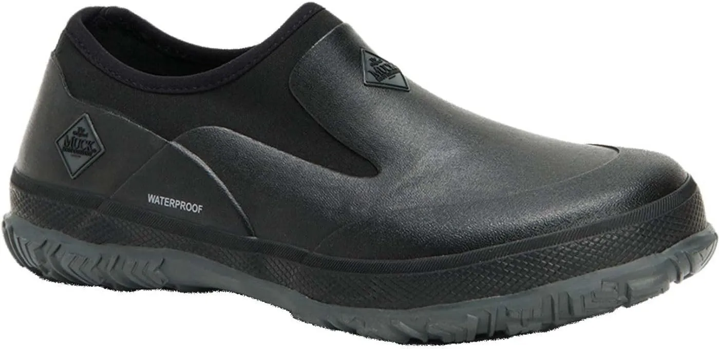MUCK Men's Waterproof Lightweight Neoprene Topline Rubber Non-Slip Forager Low Ankle Rain Shoes Unisex