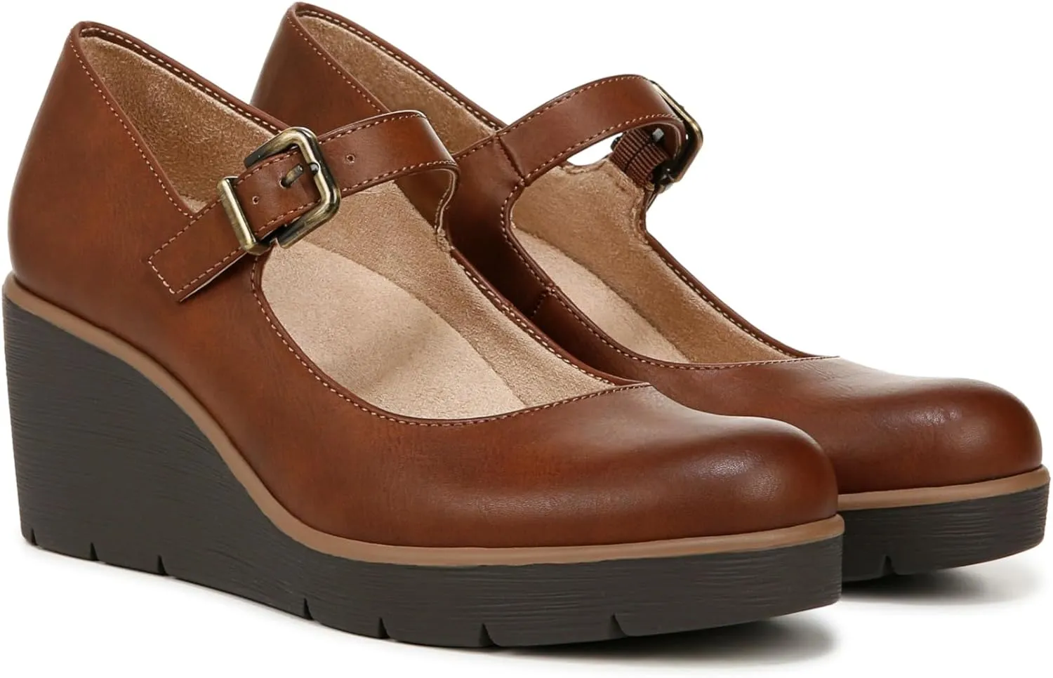 Naturalizer Soul Women's Adore Mary Jane Wedge Shoe