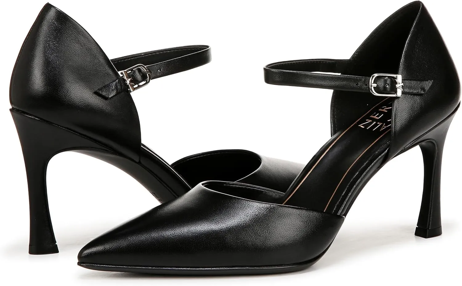 Naturalizer Womens Amber Pointed Toe Ankle Strap Pumps