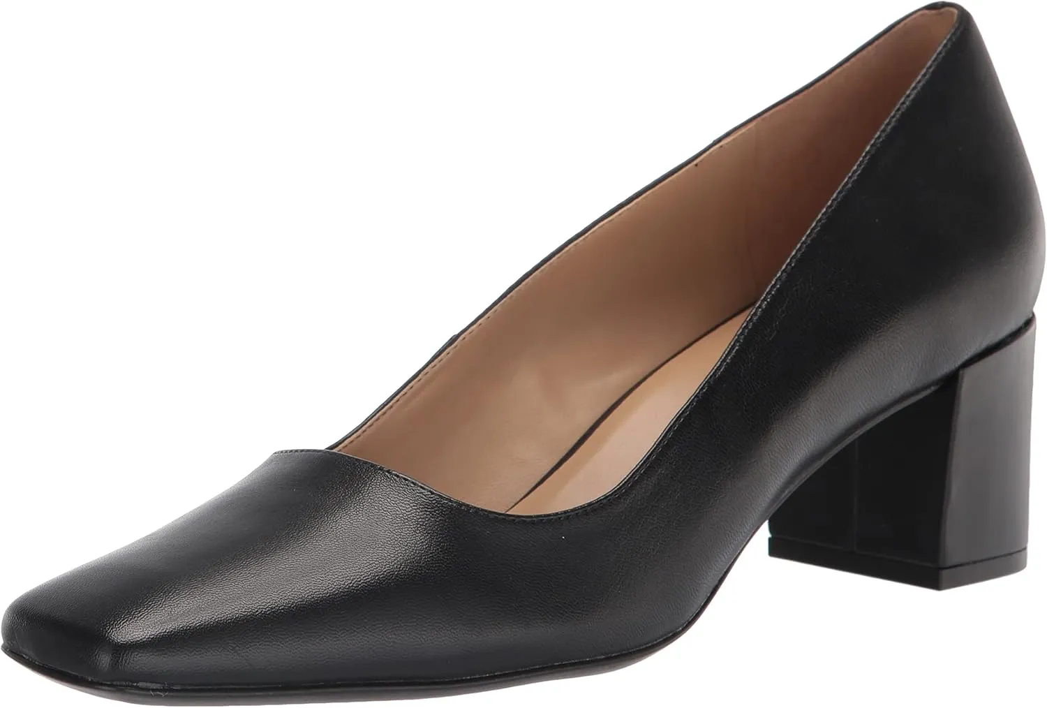 Naturalizer Women's Karina Low Block Heel Square Toe Pump