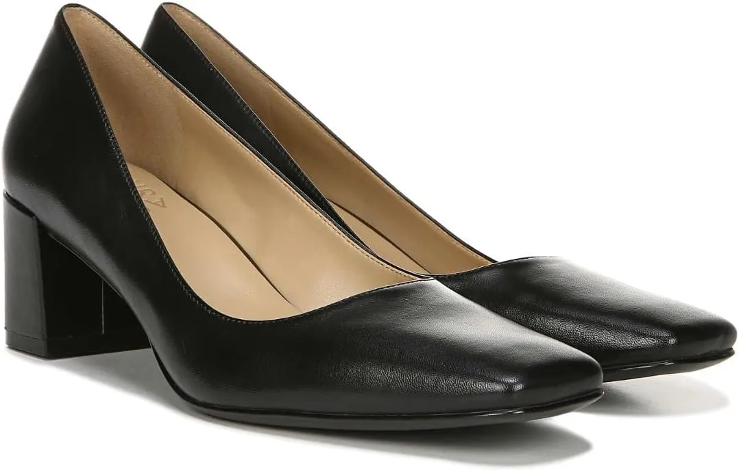 Naturalizer Women's Karina Low Block Heel Square Toe Pump