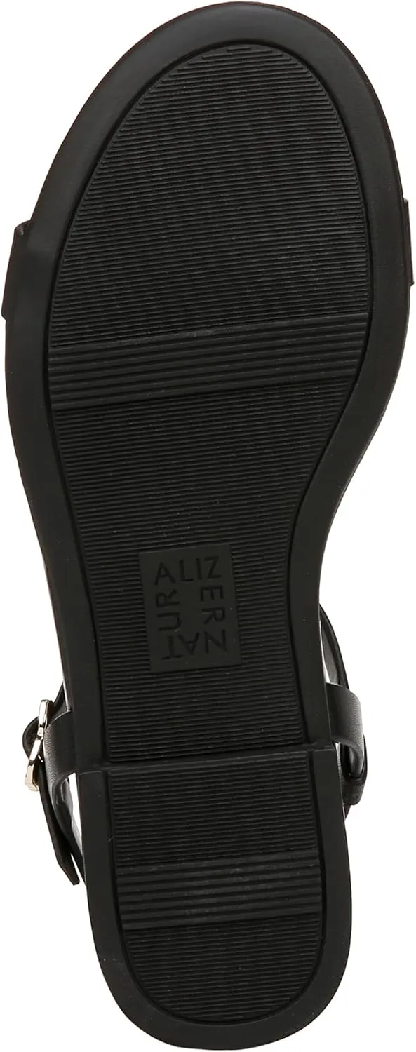 Naturalizer Womens Teach Chain-link Detail Flat Sandal