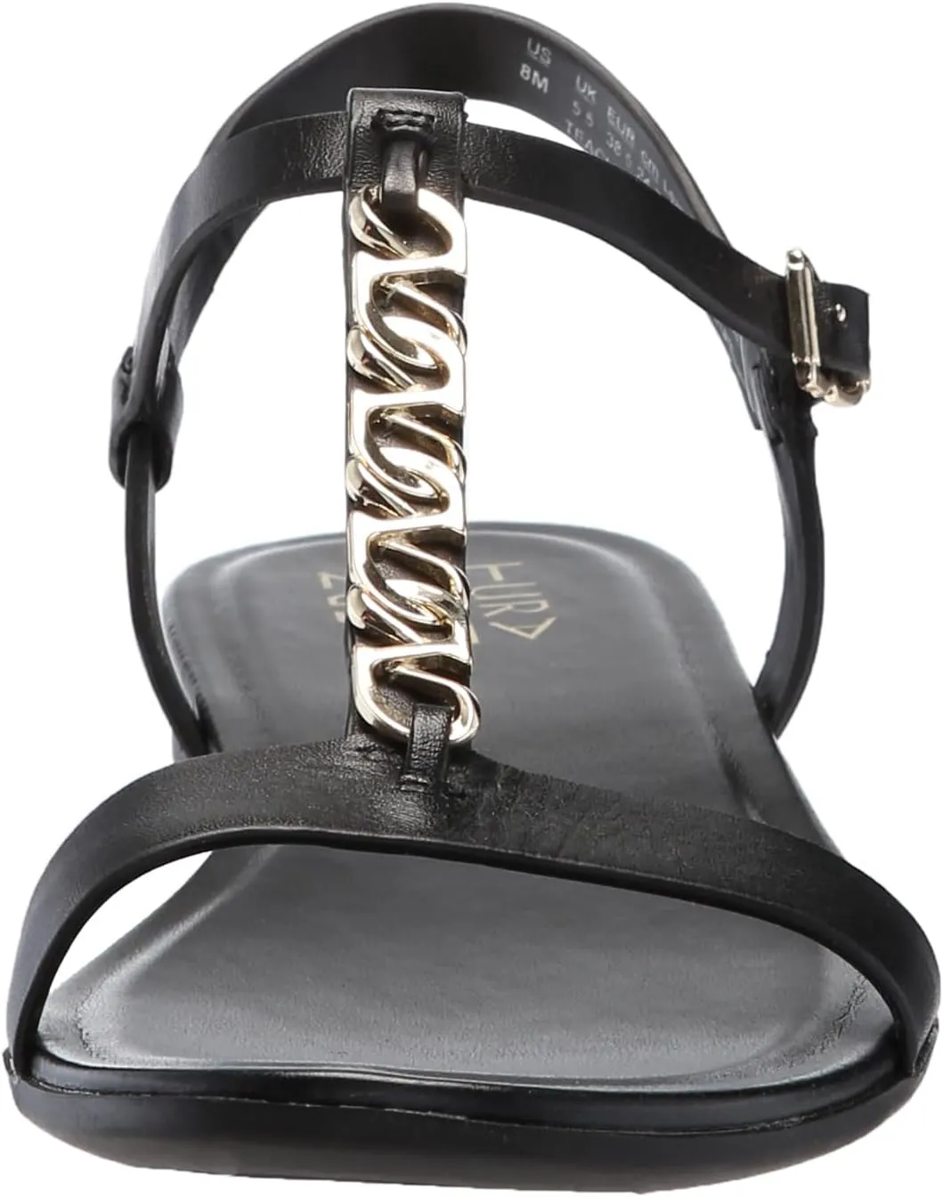 Naturalizer Womens Teach Chain-link Detail Flat Sandal