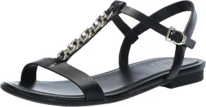 Naturalizer Womens Teach Chain-link Detail Flat Sandal