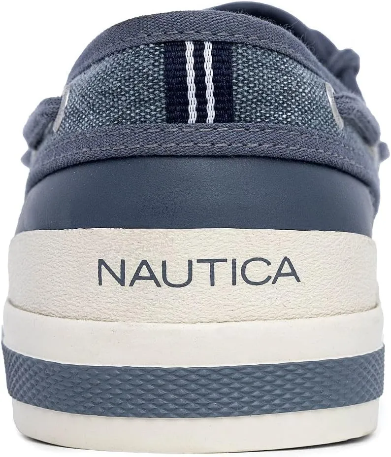 Nautica Men's Casual Boat Shoes, Moc-Toe Loafers with Cushioned Insole, Deck Fashion Sneaker